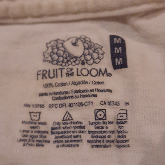 MEN'S FRUIT OF THE LOOM  LONG SLEEVE  SHIRT. - Picture 4 of 4